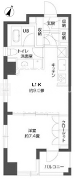 パークキューブ銀座イースト 905 間取り図