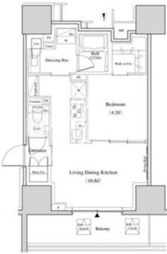 ザ・パークハビオ北千住 309 間取り図