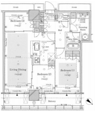 ザ・タワー十条 3114 間取り図