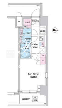 コンフォリア世田谷上馬 501 間取り図