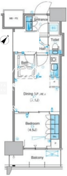 パークアクシス豊洲キャナル 1322 間取り図