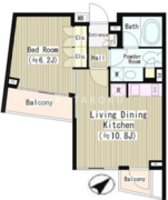 ル・シヤージュ神宮前 404 間取り図