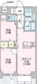 MZ RESIDENCE RYOGOKU 101 間取り図