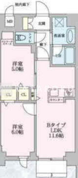 MZ RESIDENCE RYOGOKU 202 間取り図