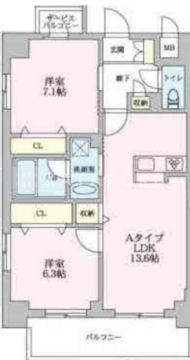 MZ RESIDENCE RYOGOKU 203 間取り図