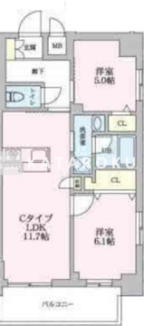 MZ RESIDENCE RYOGOKU 401 間取り図