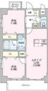 MZ RESIDENCE RYOGOKU 403 間取り図