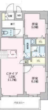 MZ RESIDENCE RYOGOKU 701 間取り図