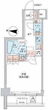 オルタナ菊川1 402 間取り図