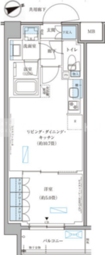 パークアクシス文京本郷 216 間取り図