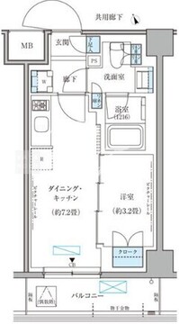 パークアクシス文京本郷 417 間取り図