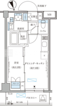 パークアクシス文京本郷 426 間取り図