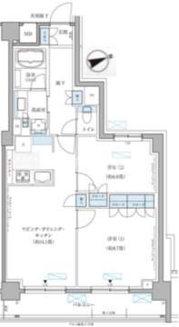 パークアクシス文京本郷 514 間取り図