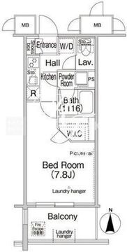 コンフォリア木場親水公園 702 間取り図