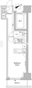 ザ・パークハビオ日本橋茅場町 303 間取り図