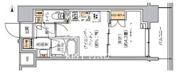 リビオメゾン芝浦 1205 間取り図