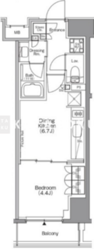 ザ・パークハビオ本所吾妻橋 902 間取り図