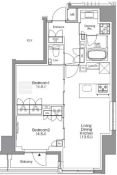 ザ・パークハビオ本所吾妻橋 301 間取り図