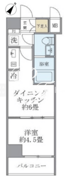 ジオエント駒込 502 間取り図