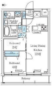 プライムブリス中野富士見町1 405 間取り図