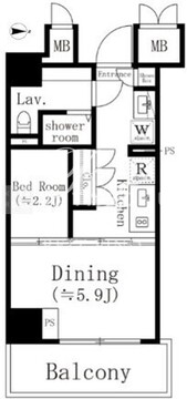 高円寺クロスオーバー 205 間取り図