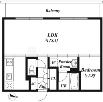 高円寺クロスオーバー 503 間取り図
