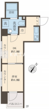 スフィア日本橋富沢町 302 間取り図