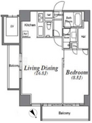 アジリア南麻布J's 901 間取り図