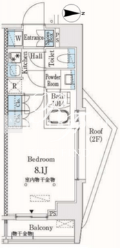 市谷仲之町ビューアパートメント 906 間取り図