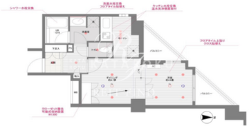 ドゥーエ東池袋 801 間取り図