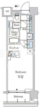 ジオエント中野弥生町 303 間取り図