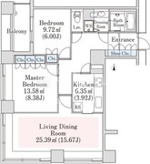 ラ・トゥール神楽坂 211 間取り図