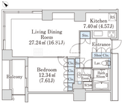 ラ・トゥール神楽坂 1106 間取り図
