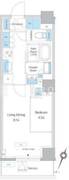 プレディアコート板橋 504 間取り図