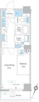 プレディアコート板橋 704 間取り図