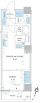 プレディアコート板橋 804 間取り図