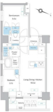 プレディアコート板橋 301 間取り図