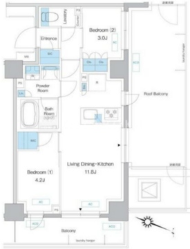 プレディアコート板橋 902 間取り図