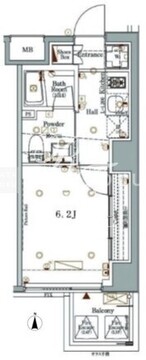 ログ戸越公園 304 間取り図
