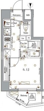 ログ戸越公園 201 間取り図