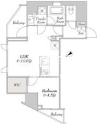 ルミーク北品川 606 間取り図