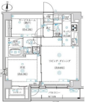 アルテシモグレイス 507 間取り図