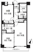 レジディア三軒茶屋2 502 間取り図