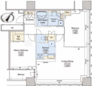 レジディアタワー上池袋 TW-614 間取り図