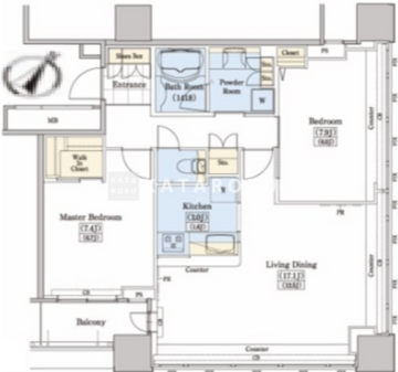 レジディアタワー上池袋 TW-814 間取り図