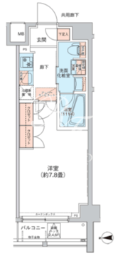 オルタナ菊川1 503 間取り図