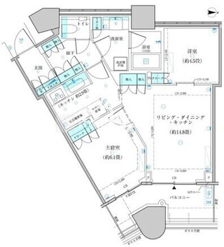 パークタワー勝どき S-812 間取り図