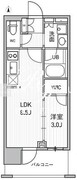 シーズンフラッツ新御徒町イースト 802 間取り図