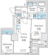 ジオエント秋葉原 1203 間取り図
