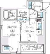 ジオエント秋葉原 1201 間取り図